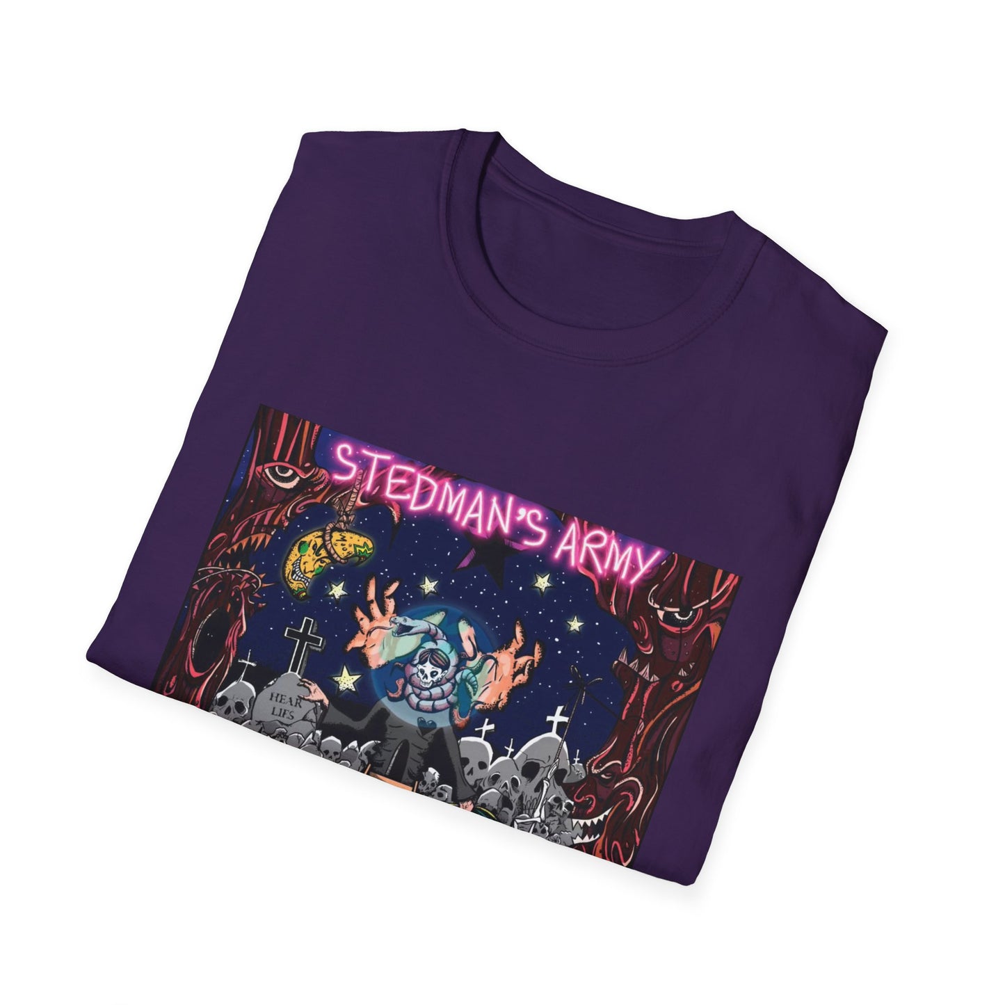 Stedman's Army "Death Bipolar"- Graffiti Style Unisex T-Shirt - Urban Streetwear Apparel