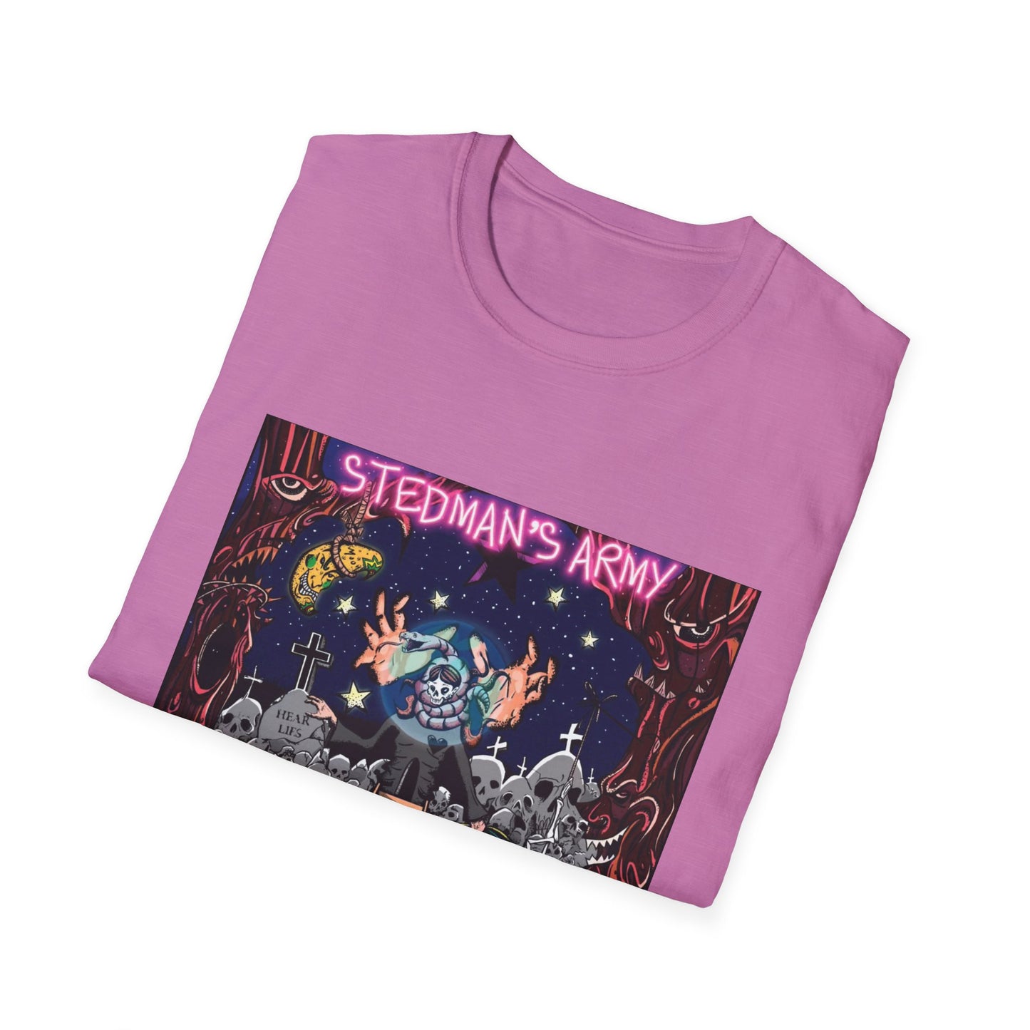 Stedman's Army "Death Bipolar"- Graffiti Style Unisex T-Shirt - Urban Streetwear Apparel