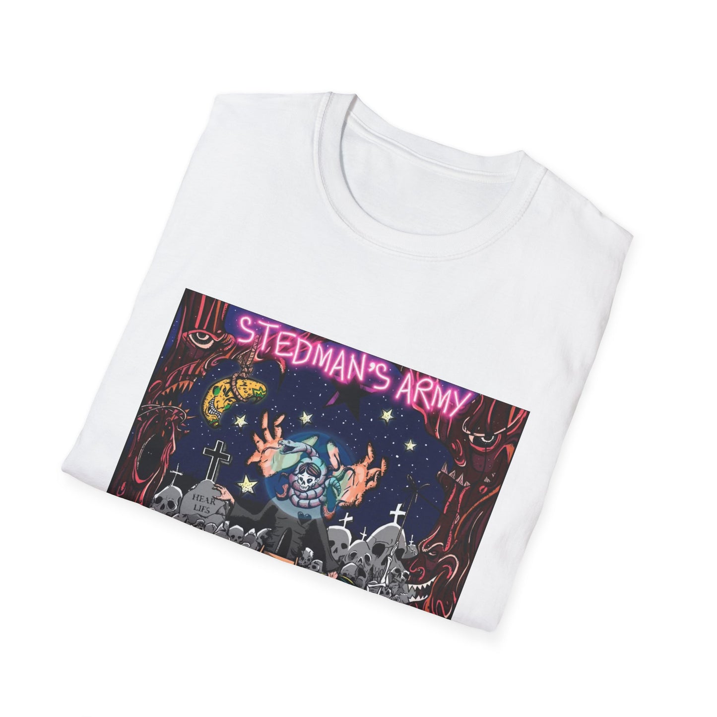 Stedman's Army "Death Bipolar"- Graffiti Style Unisex T-Shirt - Urban Streetwear Apparel