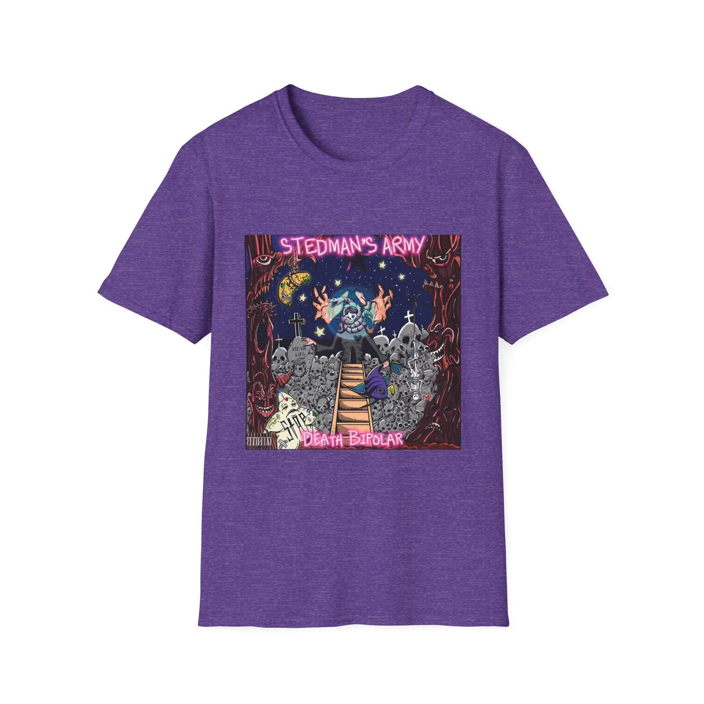 Stedman's Army "Death Bipolar"- Graffiti Style Unisex T-Shirt - Urban Streetwear Apparel