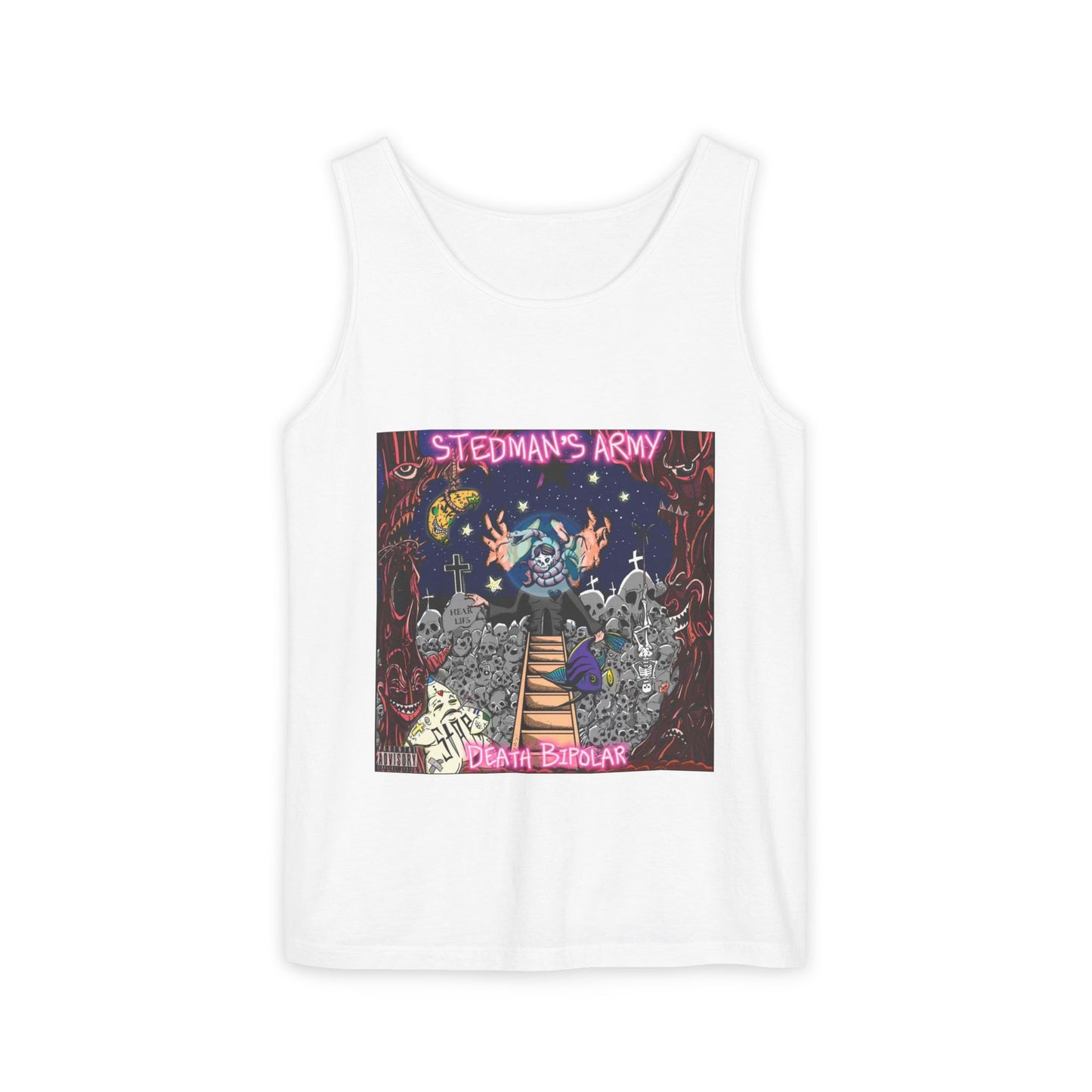 Stedman's Army "Up In Smoke"- Unisex Garment-Dyed Tank Top