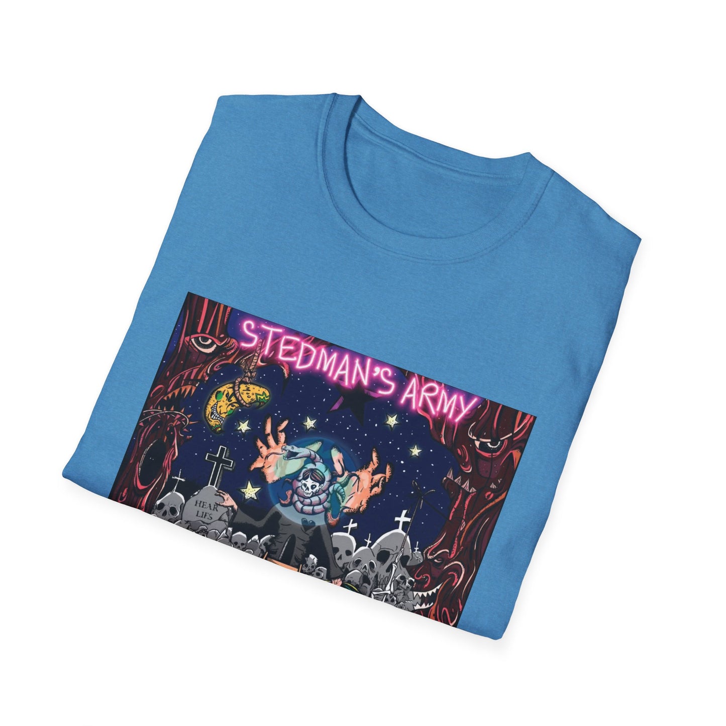 Stedman's Army "Death Bipolar"- Graffiti Style Unisex T-Shirt - Urban Streetwear Apparel
