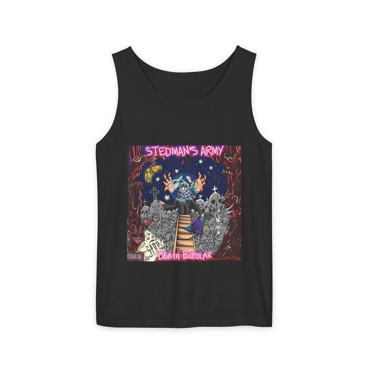 Stedman's Army "Up In Smoke"- Unisex Garment-Dyed Tank Top