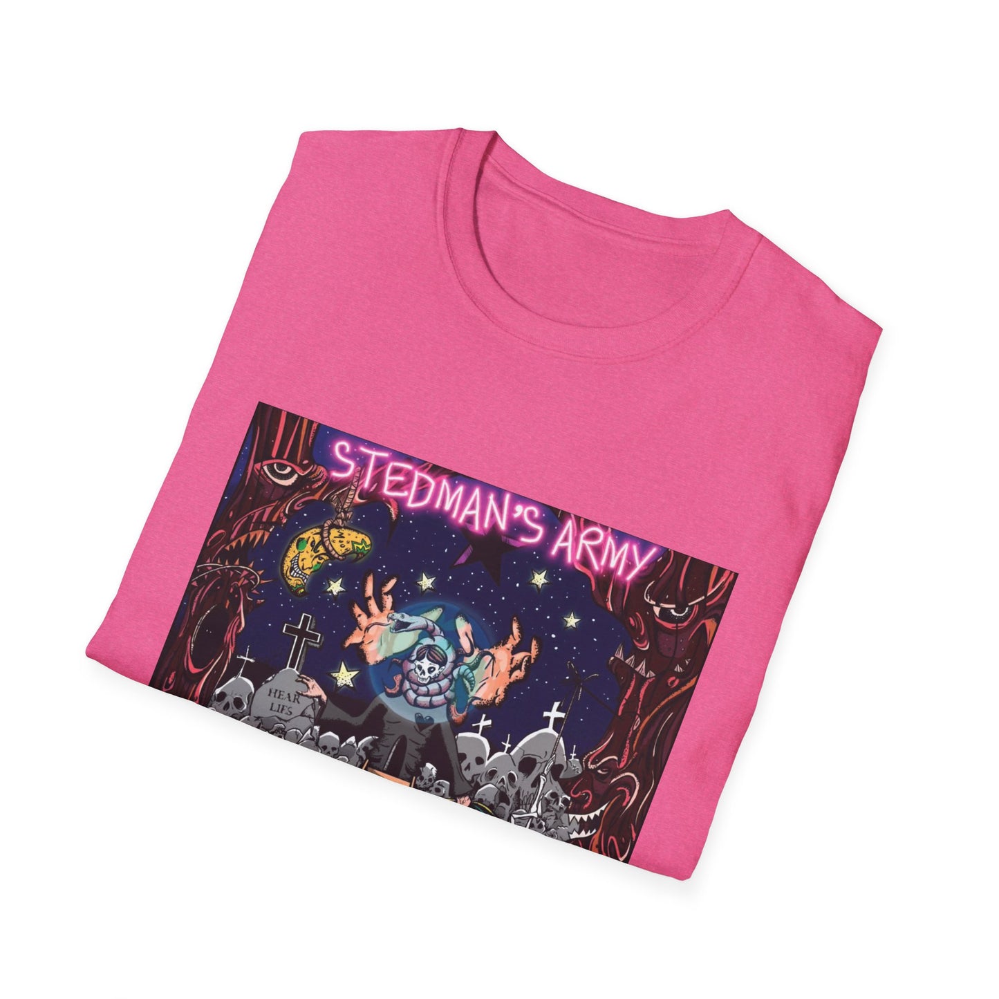 Stedman's Army "Death Bipolar"- Graffiti Style Unisex T-Shirt - Urban Streetwear Apparel