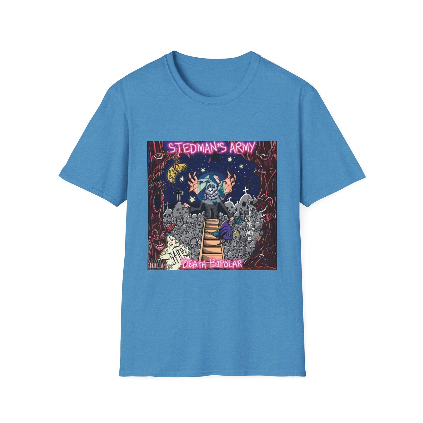 Stedman's Army "Death Bipolar"- Graffiti Style Unisex T-Shirt - Urban Streetwear Apparel