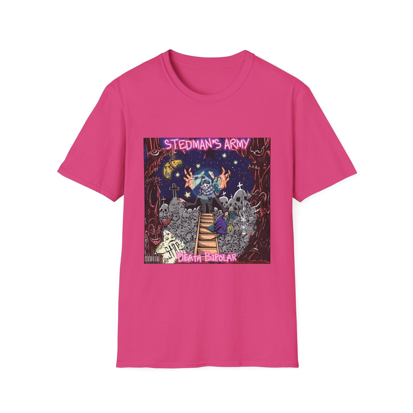 Stedman's Army "Death Bipolar"- Graffiti Style Unisex T-Shirt - Urban Streetwear Apparel
