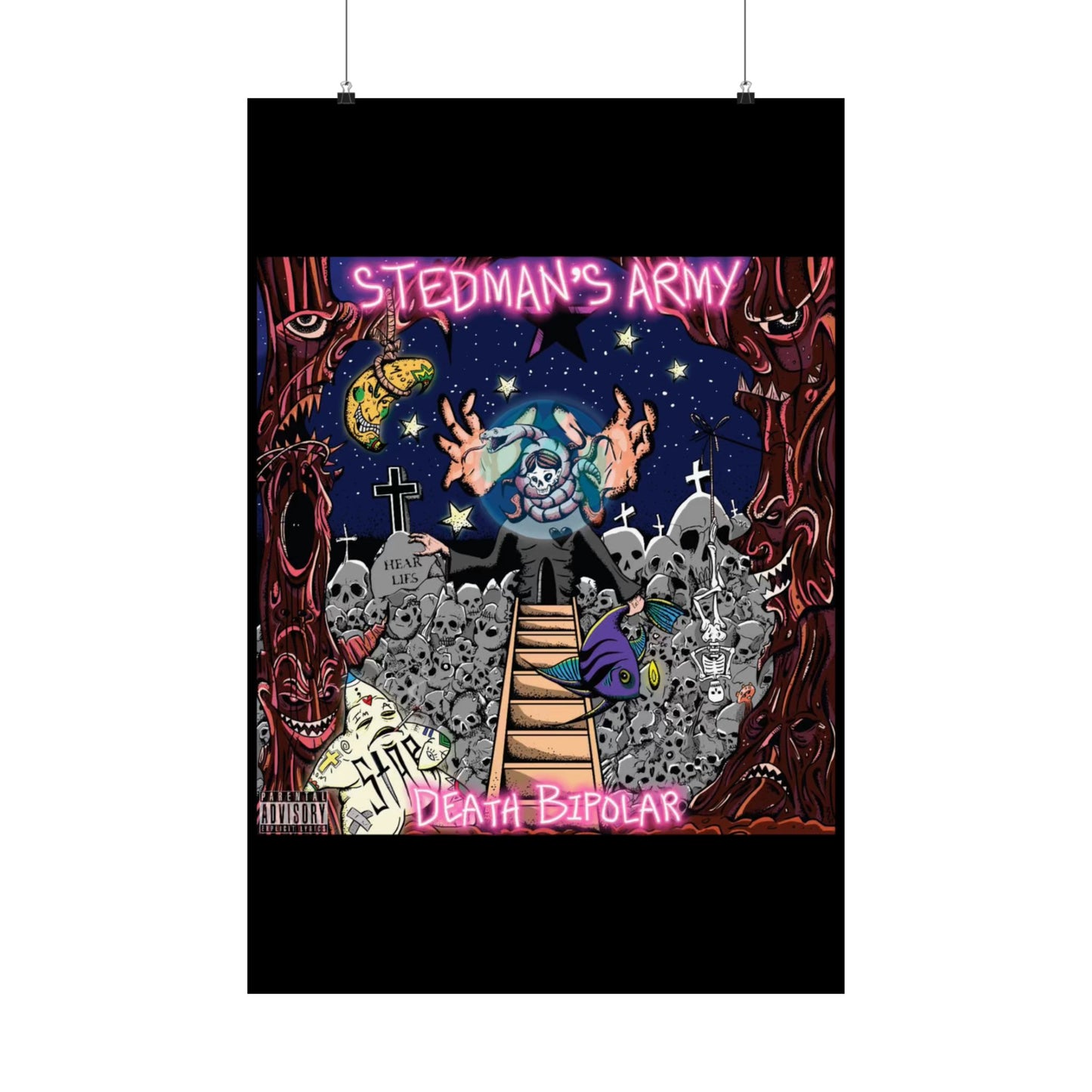 Stedman's Army "Death Bipolar"- Matte Vertical Posters