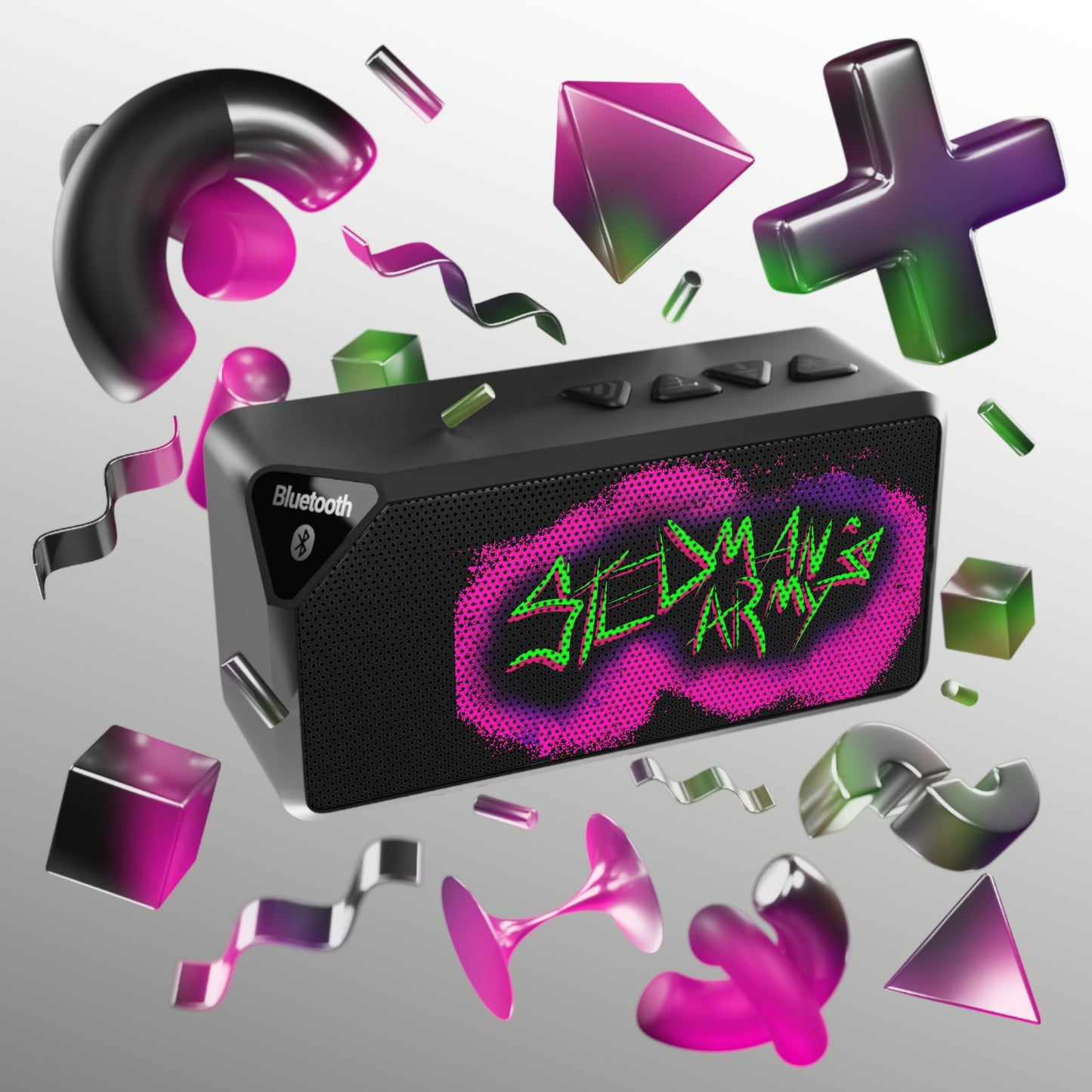 Stedman's Army Bluetooth Speaker - Portable Wireless Sound, Party Essential, Home Decor, Gift for Music Lovers, Sleek Design