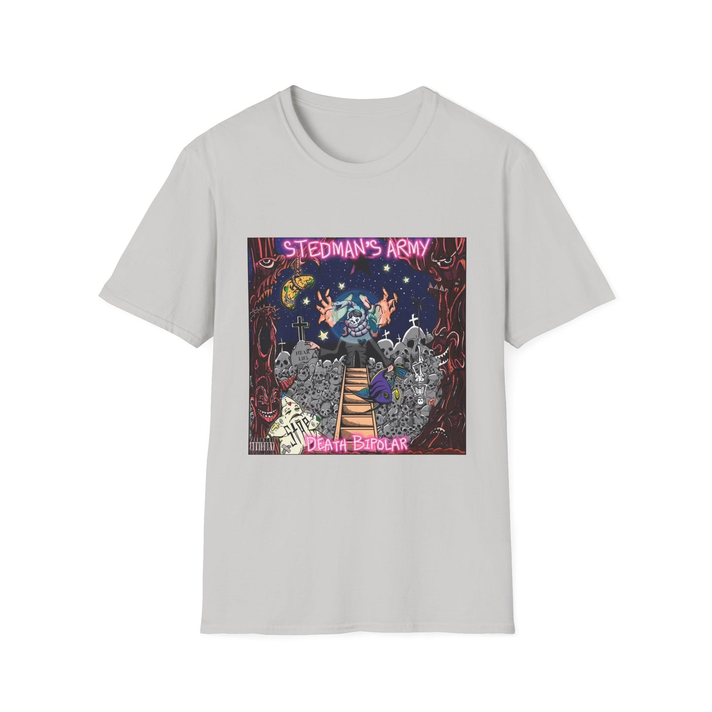 Stedman's Army "Death Bipolar"- Graffiti Style Unisex T-Shirt - Urban Streetwear Apparel