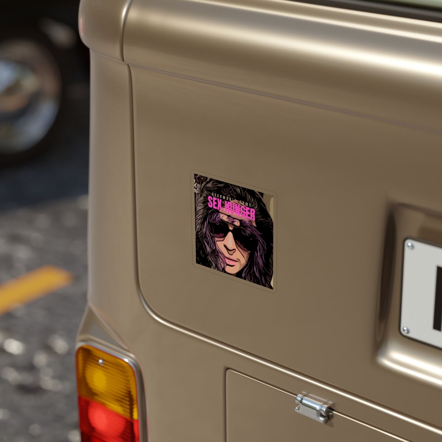 Stedman's Army Die-Cut Outdoor Stickers - "Sex Hunger" - Bold & Fun Vinyl Decal for Personalization