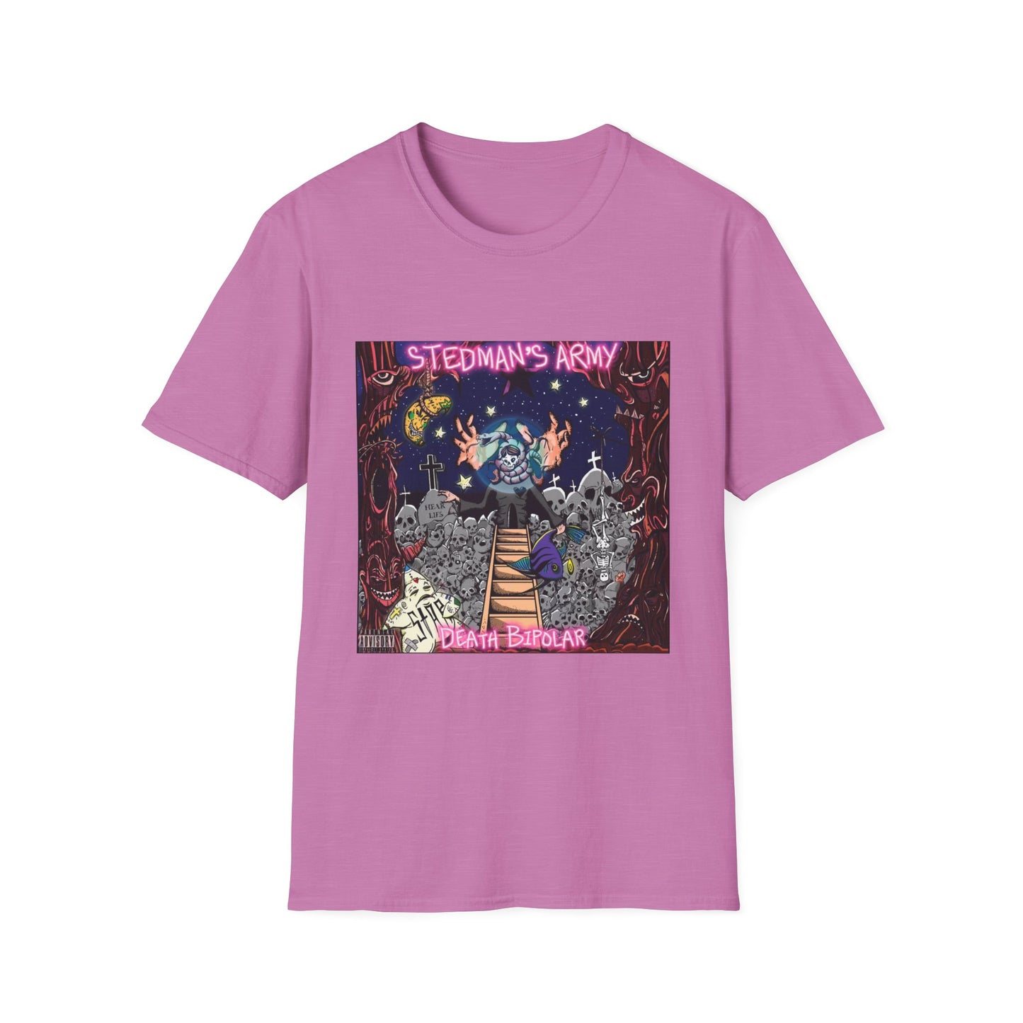 Stedman's Army "Death Bipolar"- Graffiti Style Unisex T-Shirt - Urban Streetwear Apparel