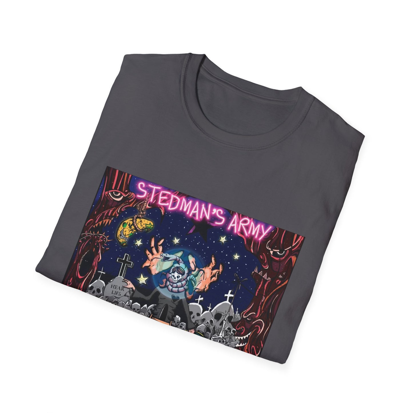 Stedman's Army "Death Bipolar"- Graffiti Style Unisex T-Shirt - Urban Streetwear Apparel
