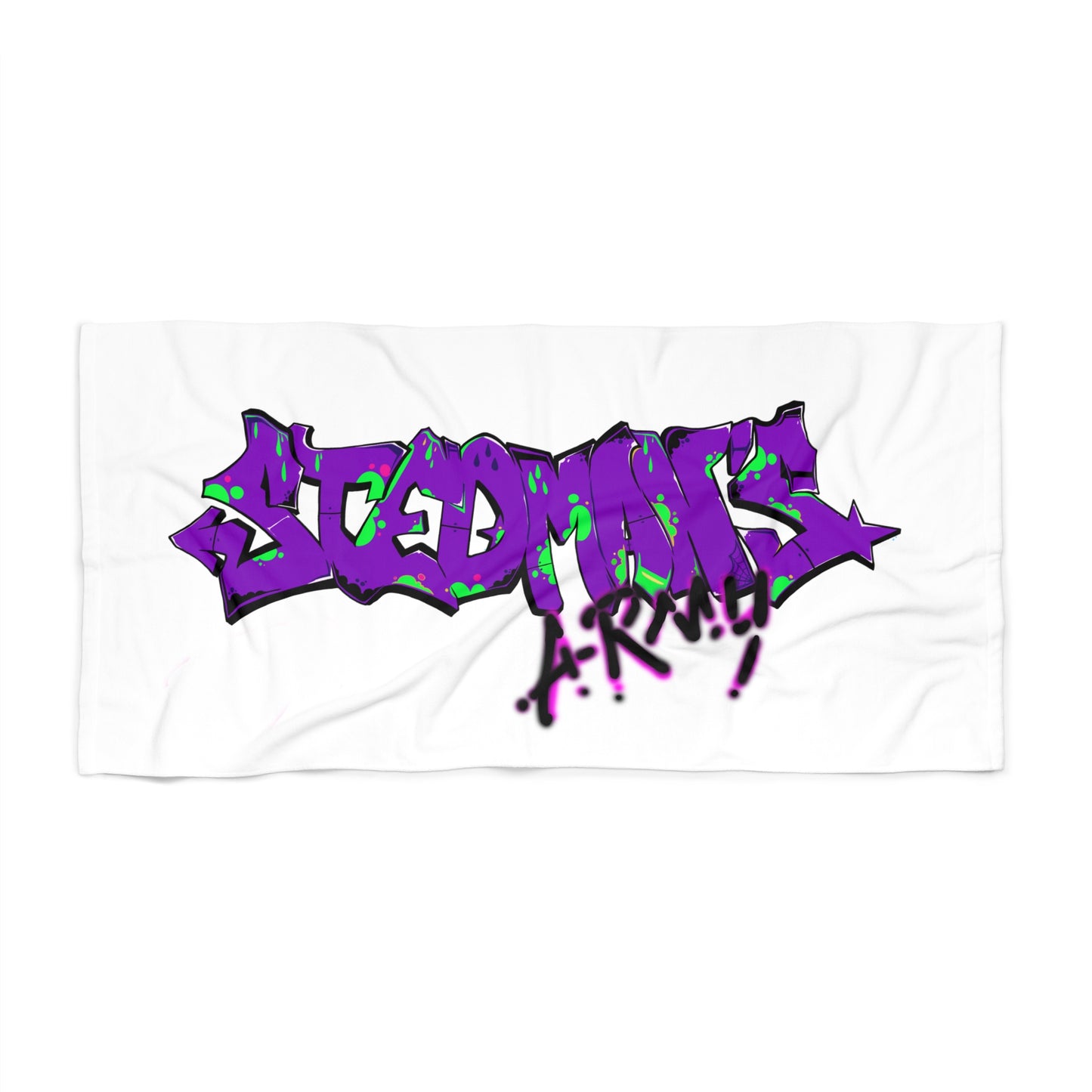 Stedman's Army Graffiti Beach Towel - Perfect for Summer Fun & Pool Days