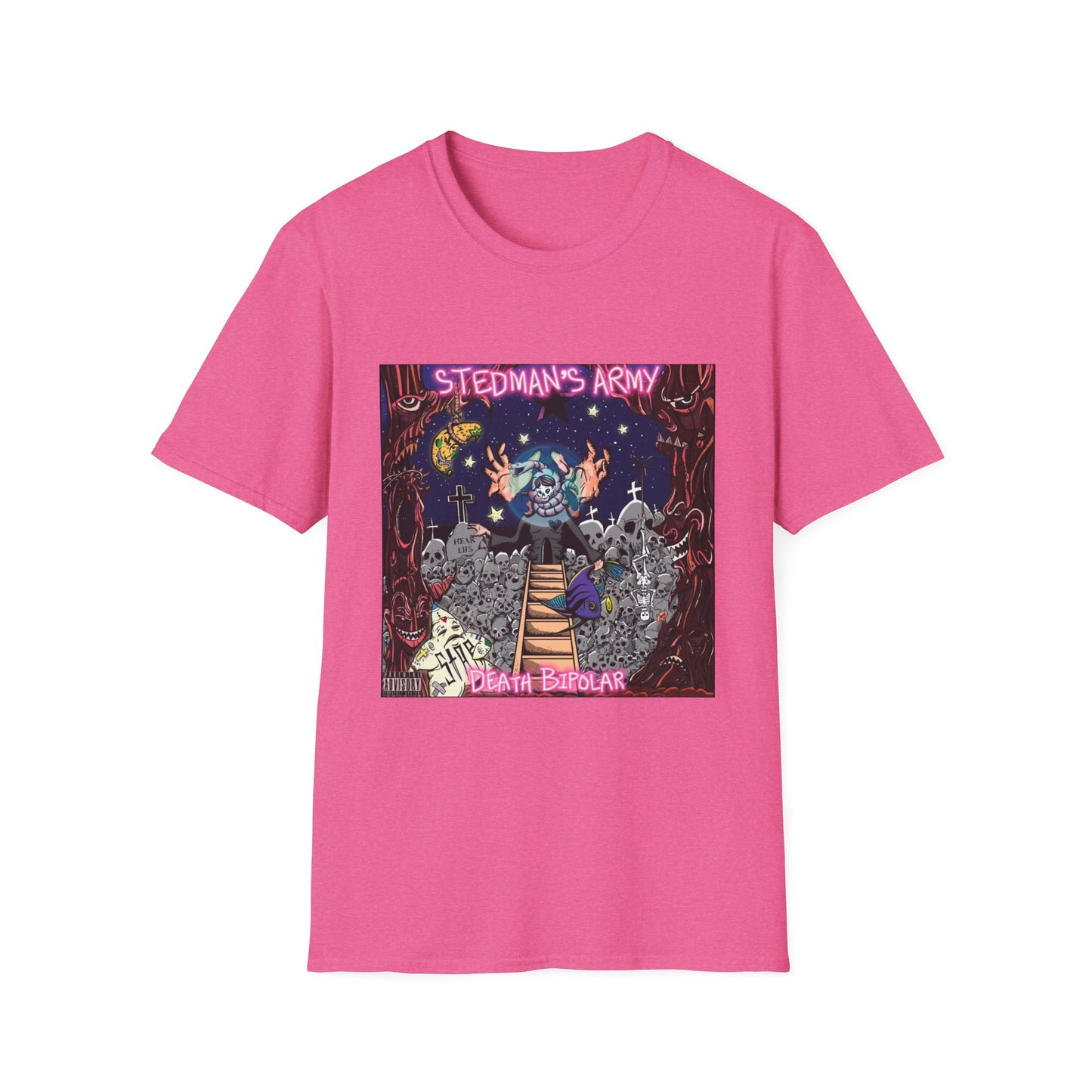 Stedman's Army "Death Bipolar"- Graffiti Style Unisex T-Shirt - Urban Streetwear Apparel