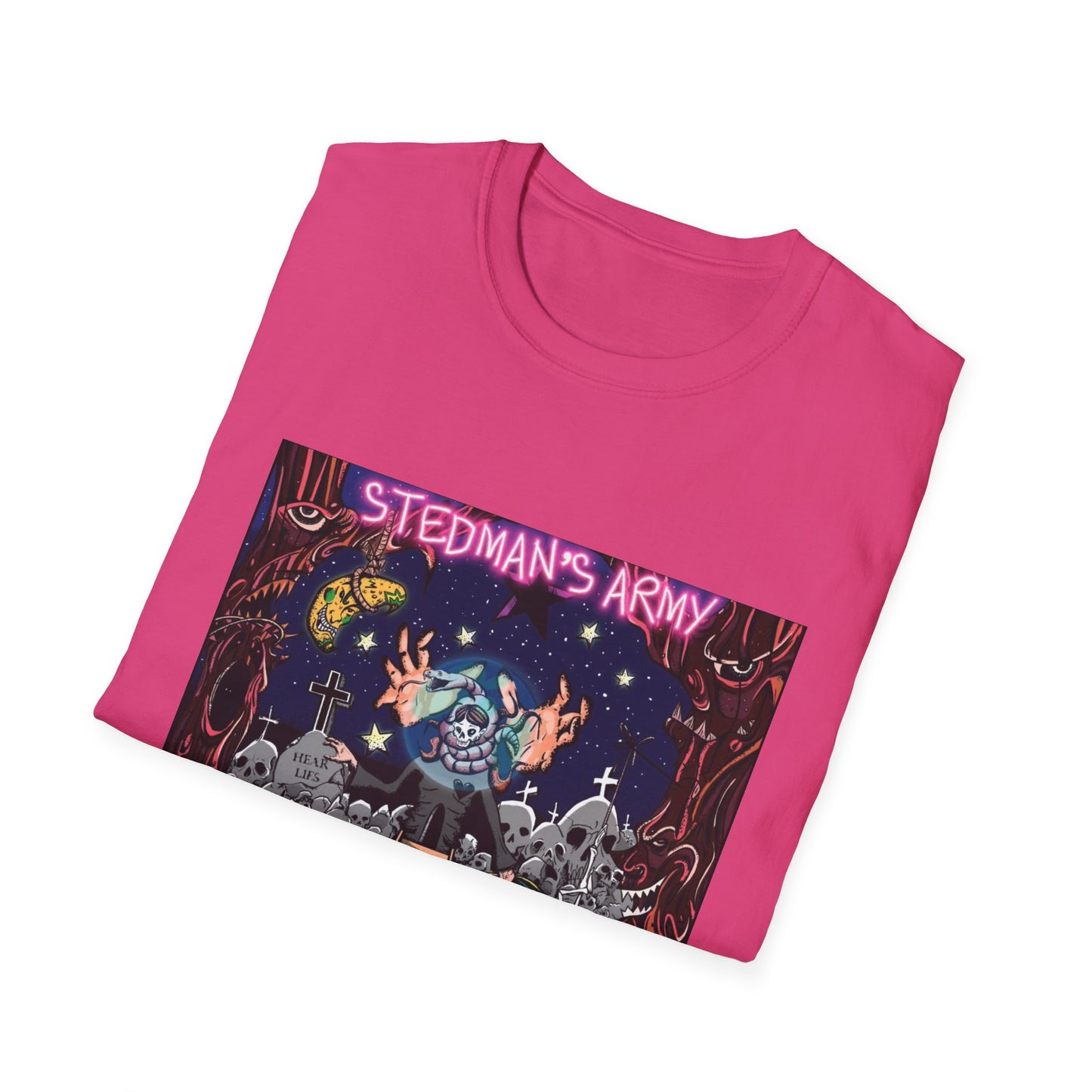 Stedman's Army "Death Bipolar"- Graffiti Style Unisex T-Shirt - Urban Streetwear Apparel
