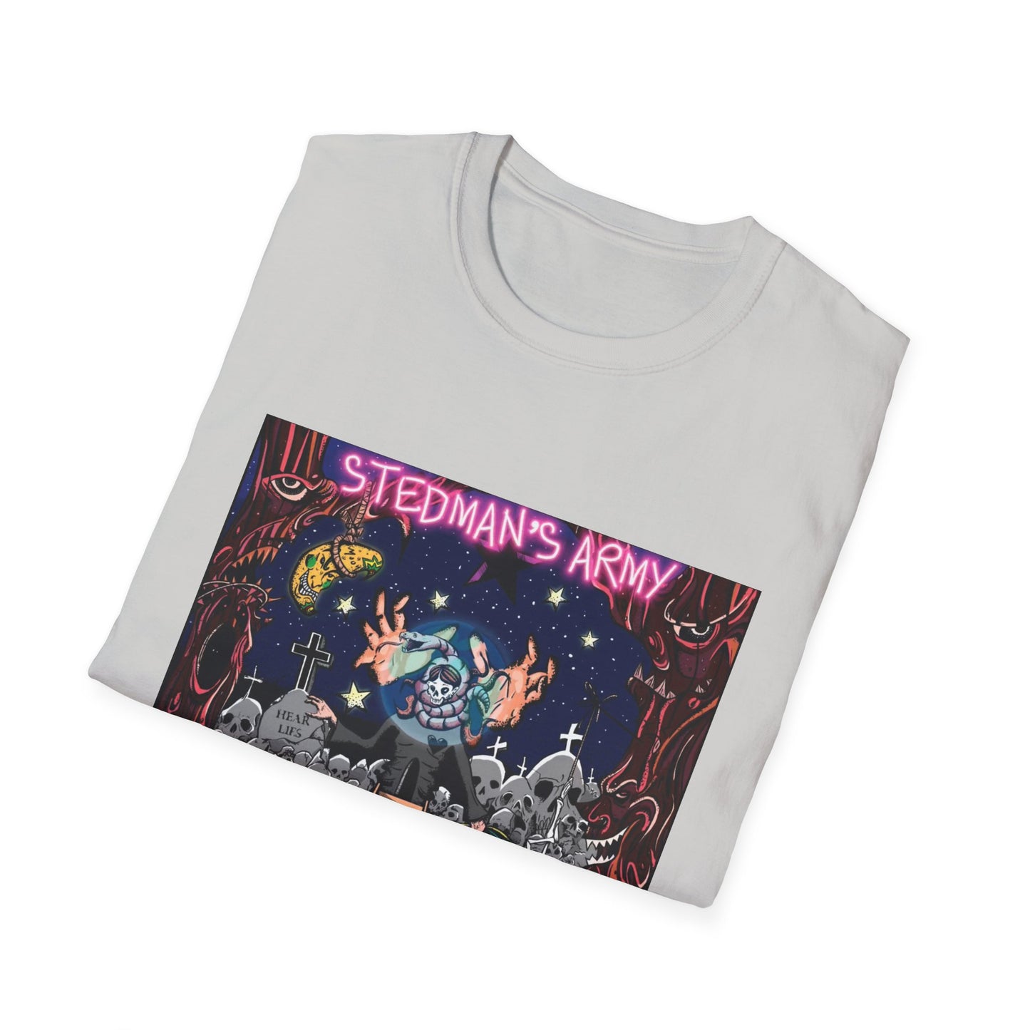 Stedman's Army "Death Bipolar"- Graffiti Style Unisex T-Shirt - Urban Streetwear Apparel