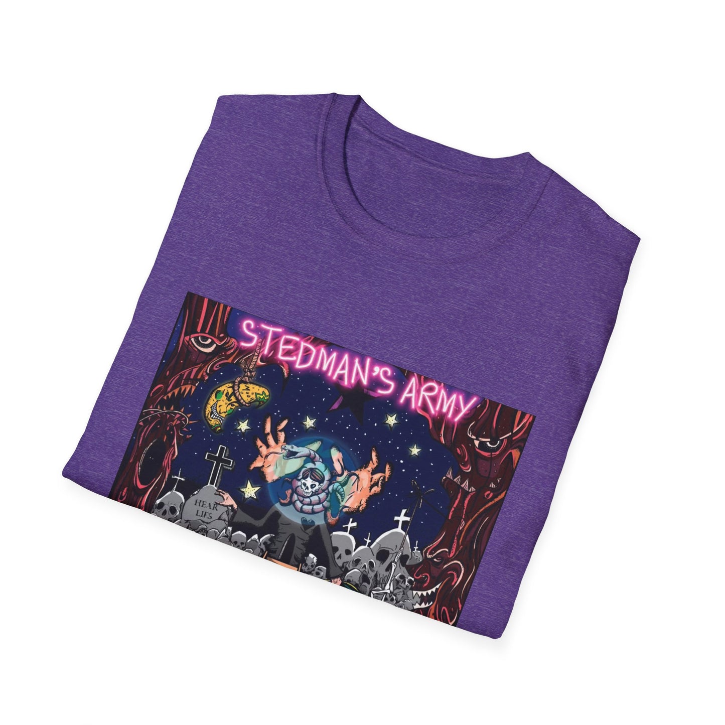 Stedman's Army "Death Bipolar"- Graffiti Style Unisex T-Shirt - Urban Streetwear Apparel