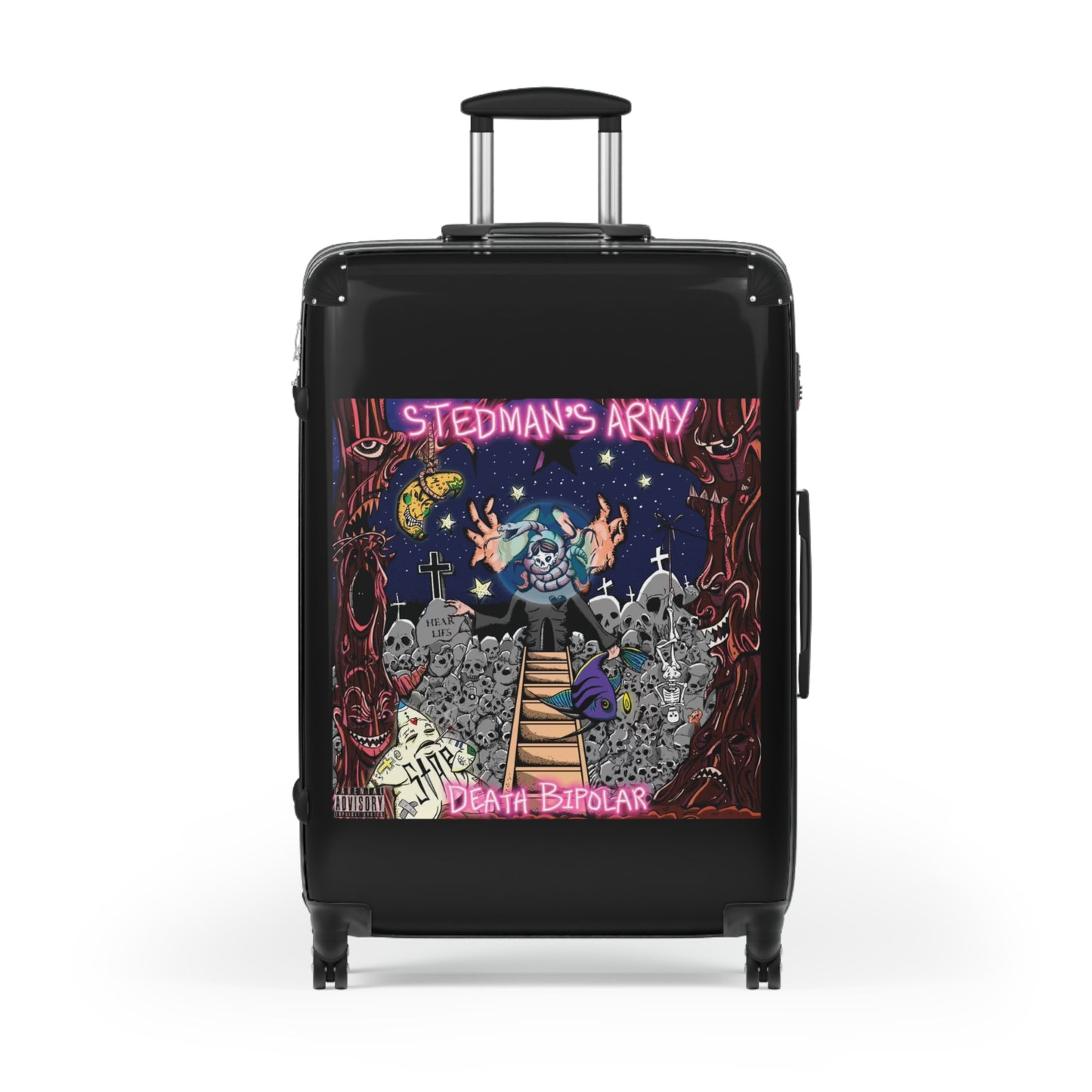 Stedman's Army "Death Bipolar"- Travel Suitcase - Stedman's Army Design