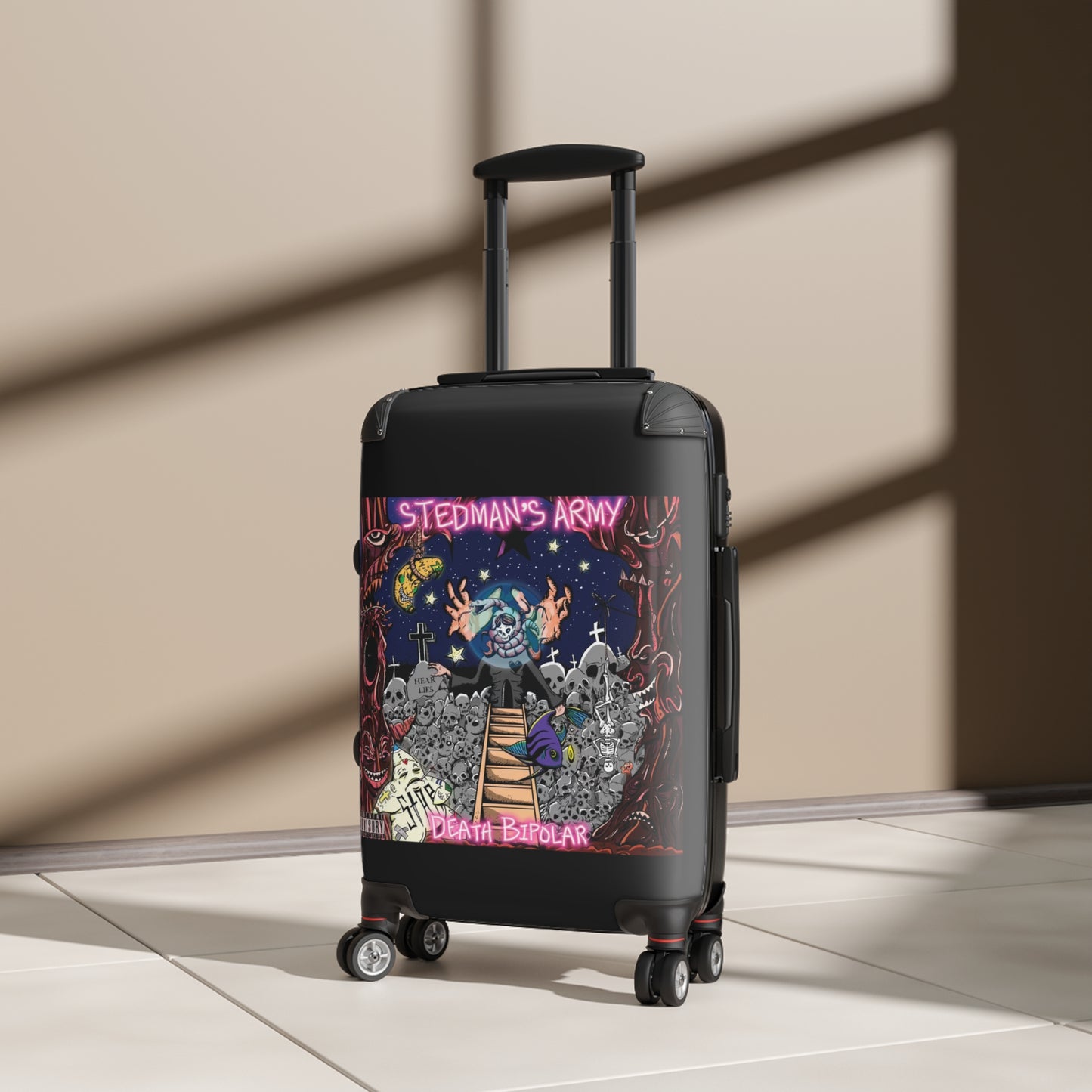 Stedman's Army "Death Bipolar"- Travel Suitcase - Stedman's Army Design