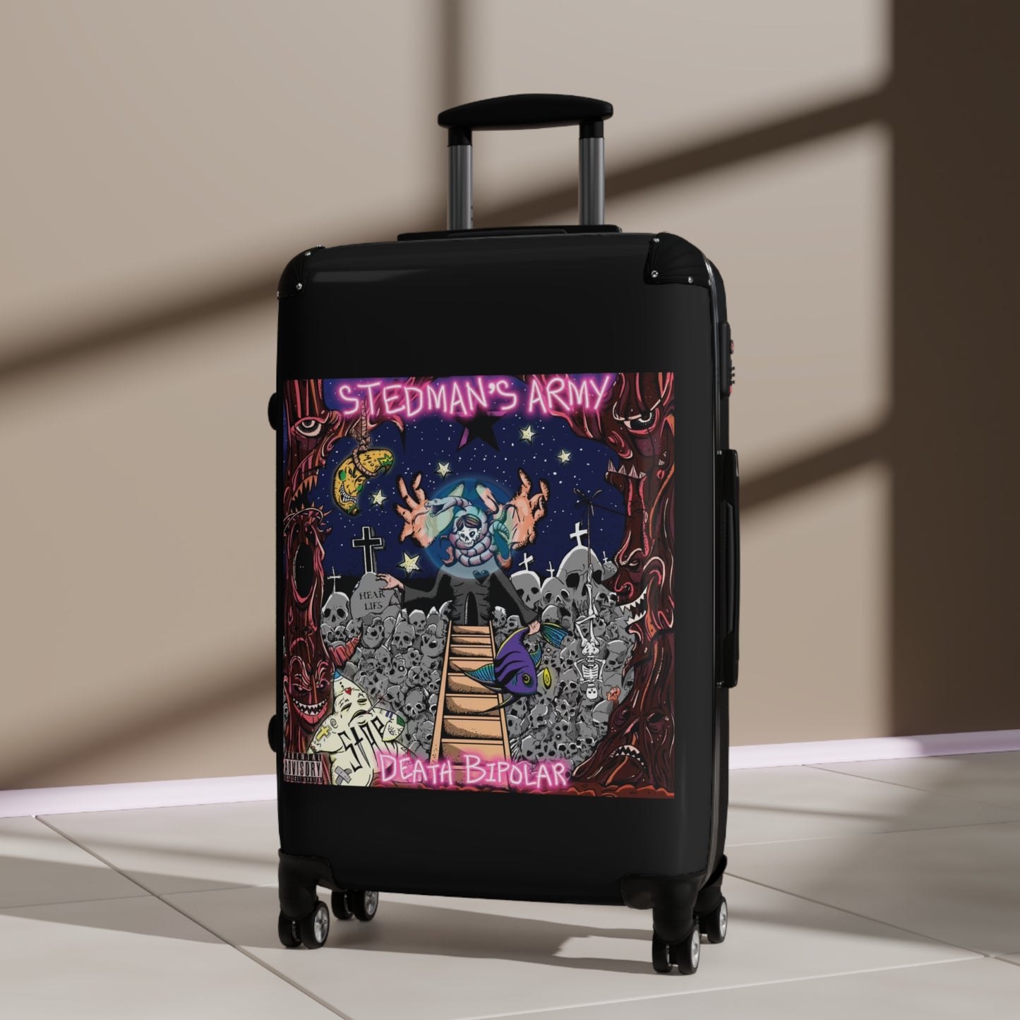 Stedman's Army "Death Bipolar"- Travel Suitcase - Stedman's Army Design