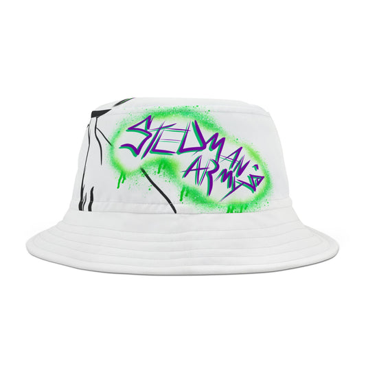 Stedman's Army AOP Bucket Hat - Trendy Sun Protection for Outdoor Adventures, Fashion Statement, Gift for Hat Lovers, Summer Accessory, Casual Wear