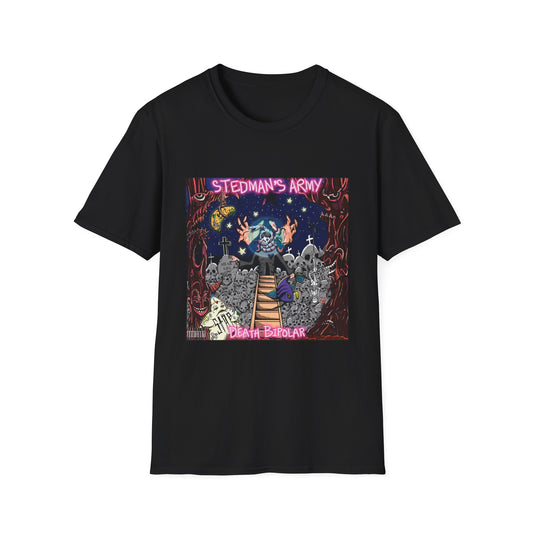 Stedman's Army "Death Bipolar"- Graffiti Style Unisex T-Shirt - Urban Streetwear Apparel