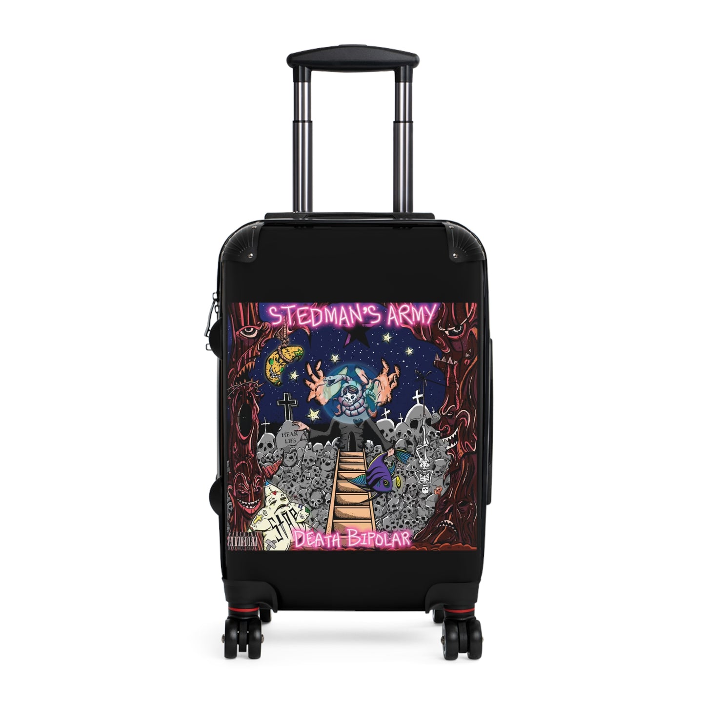 Stedman's Army "Death Bipolar"- Travel Suitcase - Stedman's Army Design